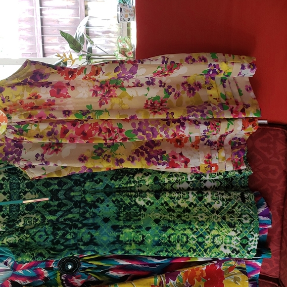 AnnaLee & Hope Floral Light Weight Summer Sleeveless Dress 12 L - Picture 1 of 3